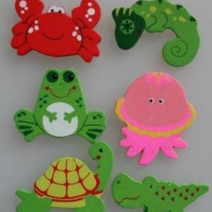 kadopapier.net - Wholesale Decorative Tabletop Object - Aquatic animals gift patch
