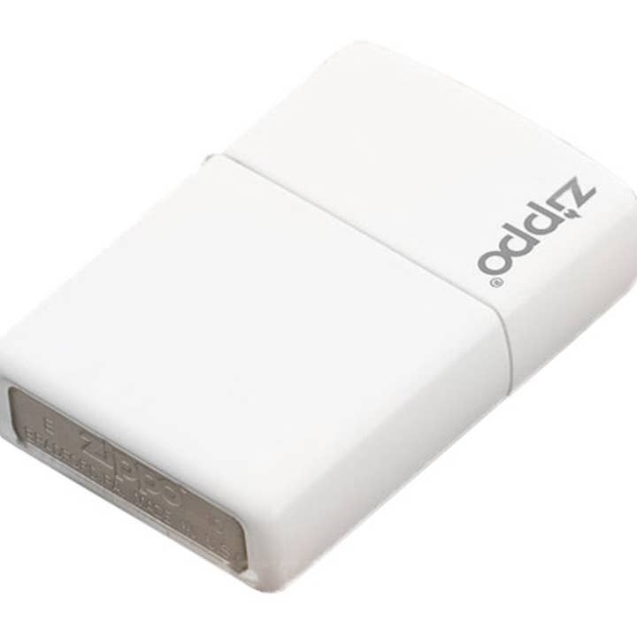 Benhalex - Wholesale Lighter - Zippo Logo White Matte Lighter, Classic Windproof #214ZL