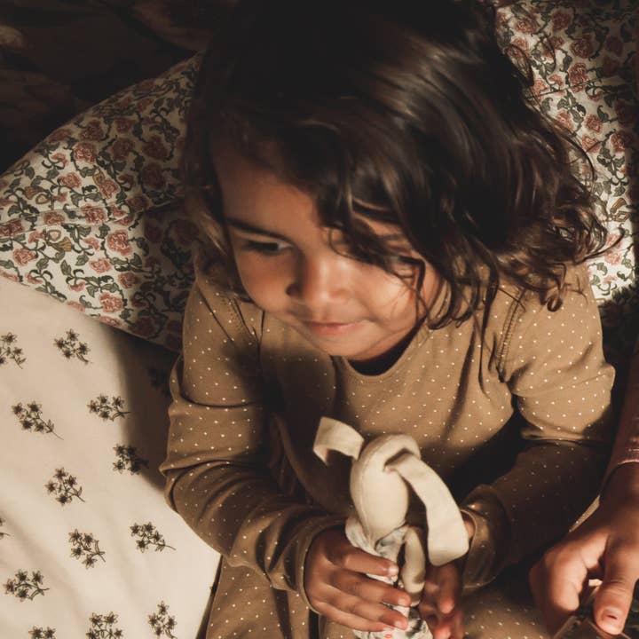 La robe imprimée à manches longues - Golden Dot pour la vente par Lovely Littles