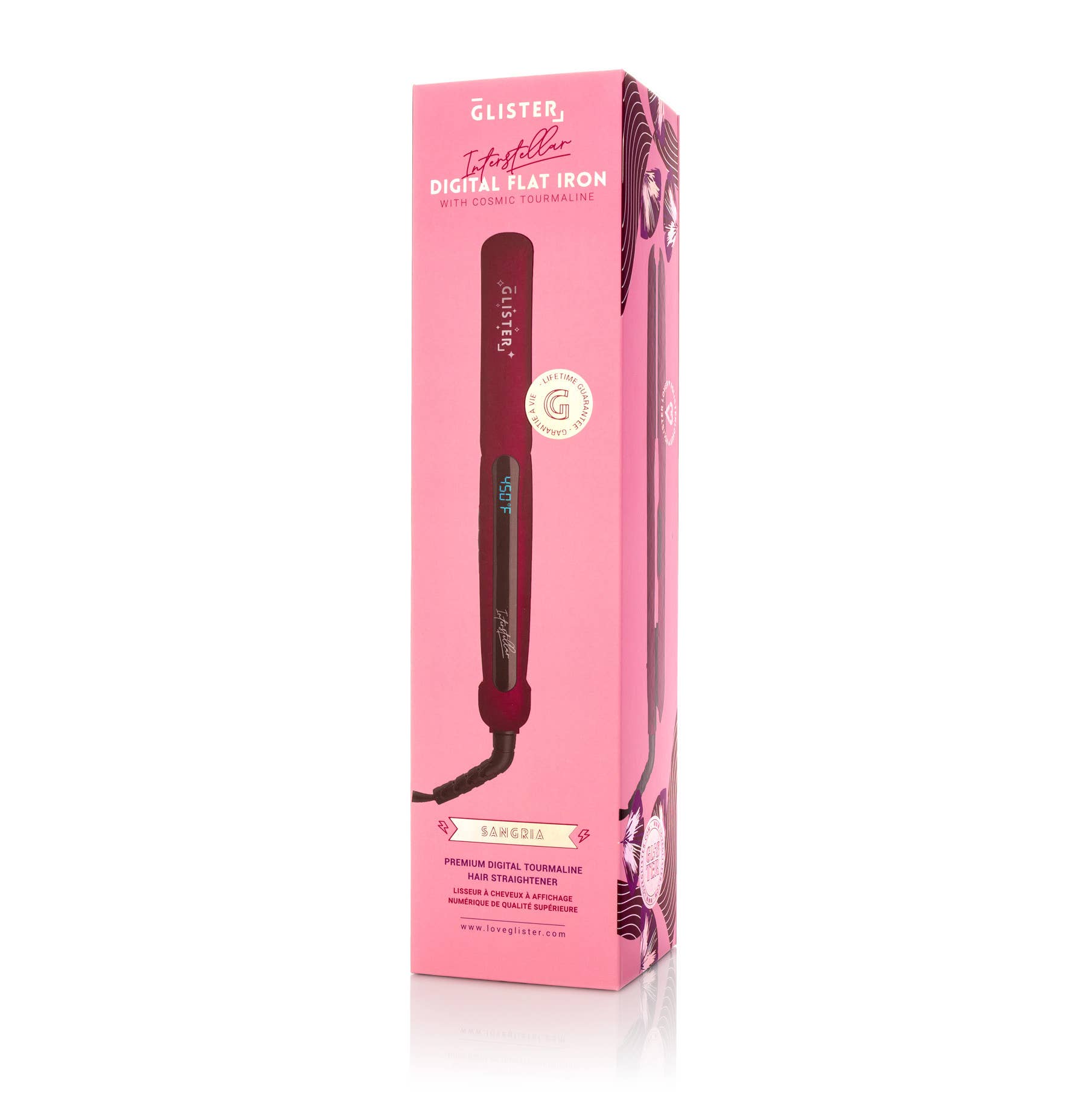 Glister - Wholesale Straightener/Flat Iron - Glister 1.25" Digital Tourmaline Flat Iron Purple w/ Display16