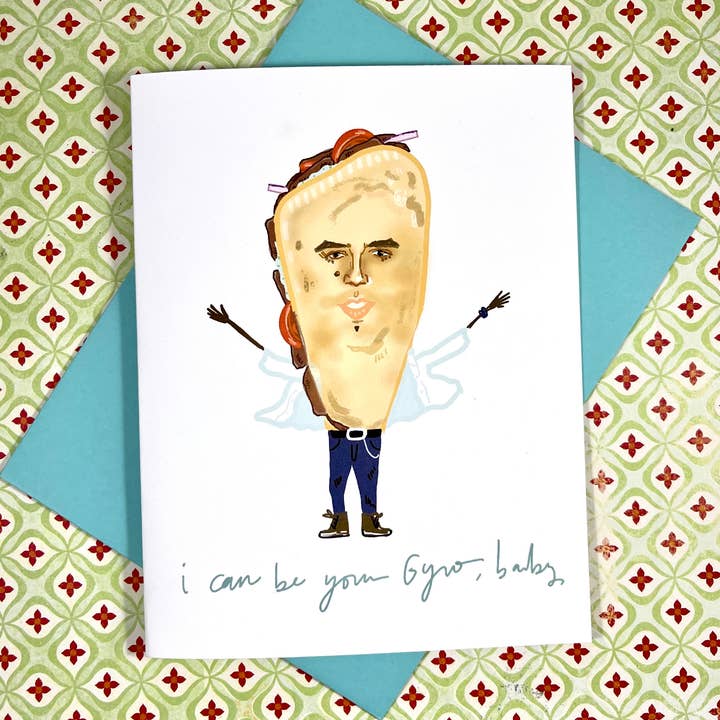 Gyro Baby Card for wholesale by Paper Vibes