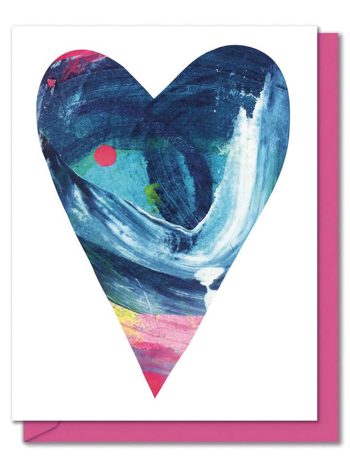 Art Heart - Love, Friendship, Thank You, Everyday Card for wholesale by Mirthos Paper
