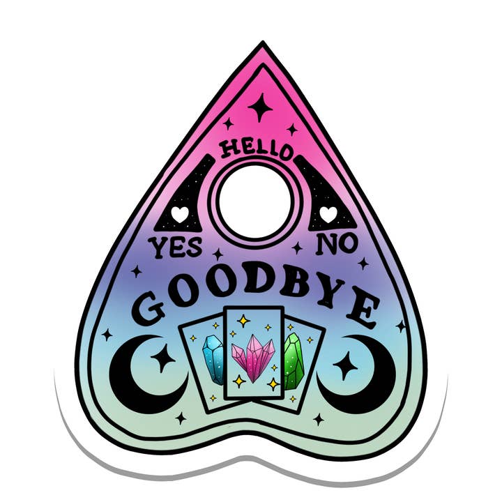 Ouija Planchette | Witch | Magic | Waterproof Sticker | 3" for wholesale by Rebel and Siren Stickers