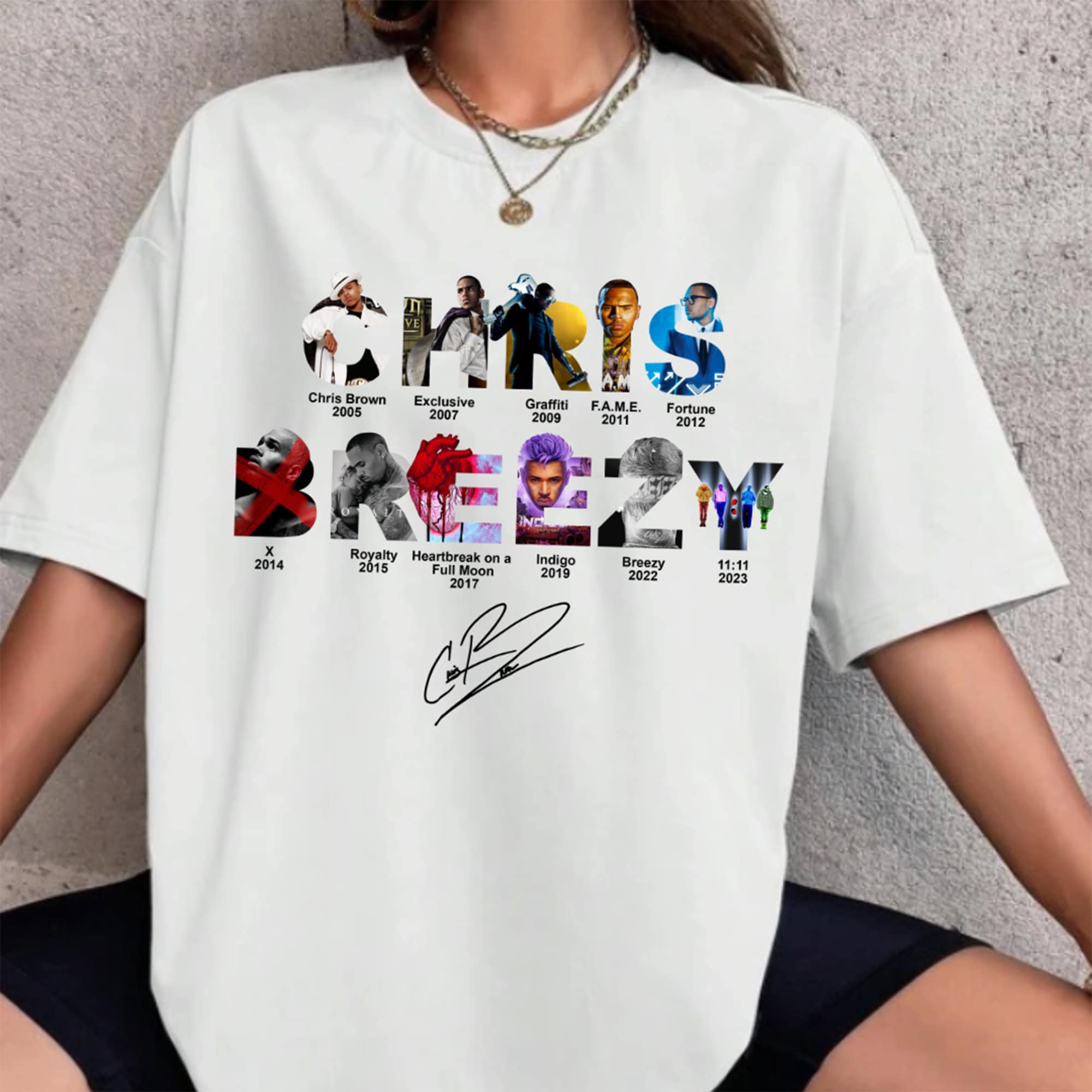 NVC Ecommerce LLC - Wholesale T-Shirt (Graphic) - Women's - Chriis Brezy Full Albums Shirt, Chris Brown Lovers Shirt0