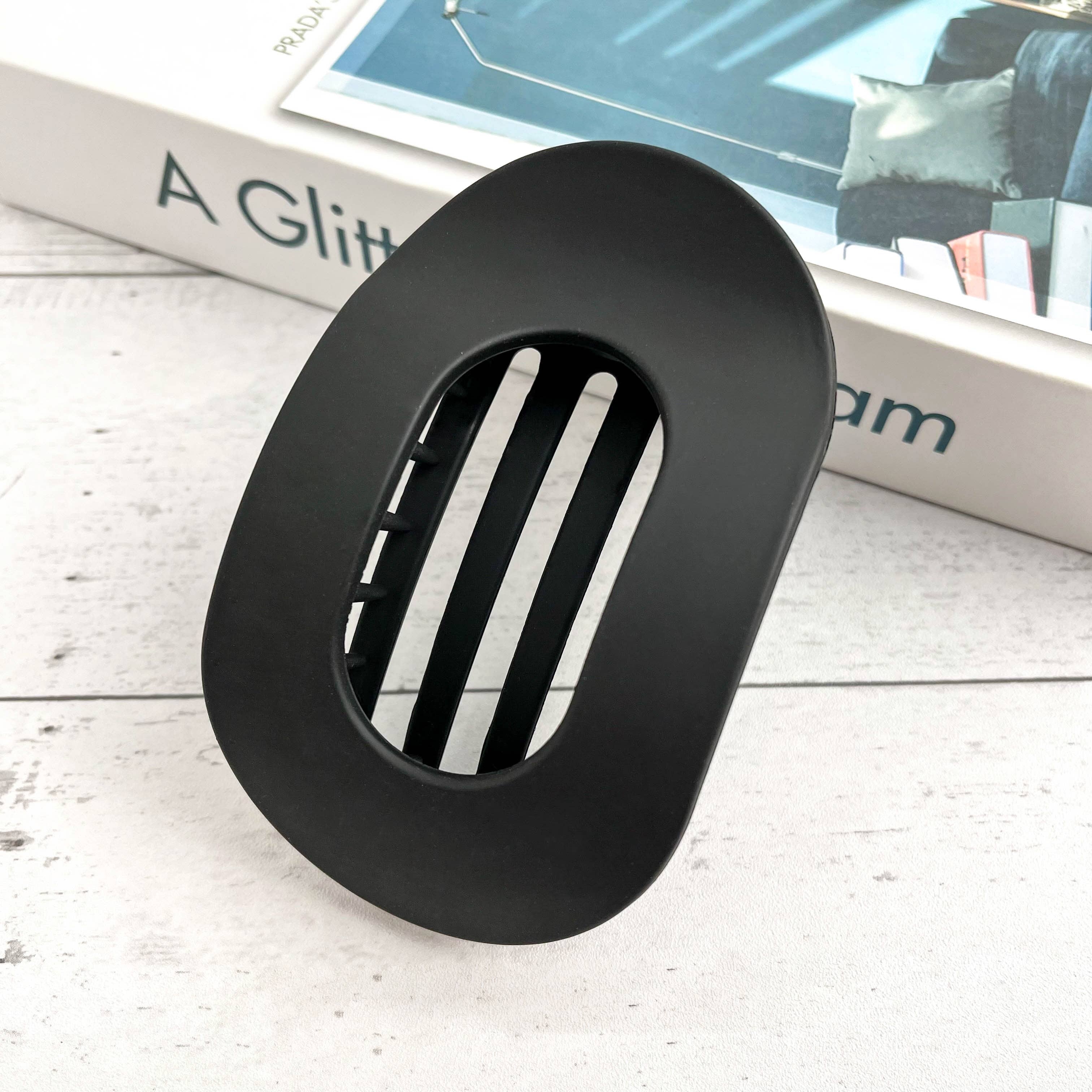 SoapElenGlen - Wholesale Hair clip – Women’s - Solid Color Flat Oval Hair Clip5