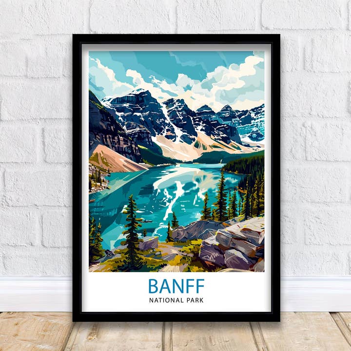 Reiseplakat des Banff-Nationalparks für den Großhandel von InkNPrintz