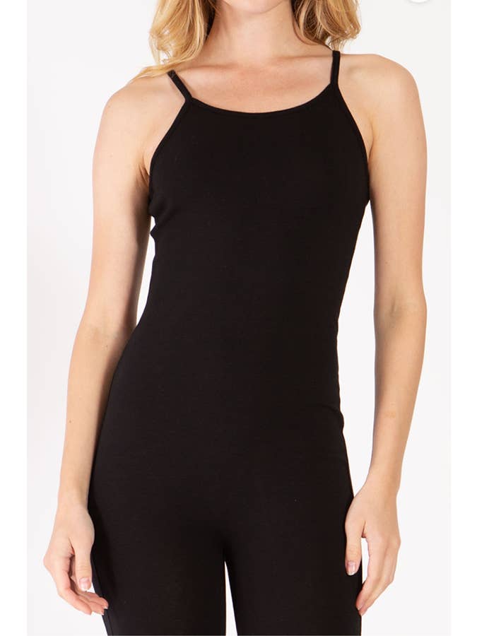 Color 5 - Wholesale Jumpsuit - Women's - Solid color basic style cotton spandex camisole jumpsuit