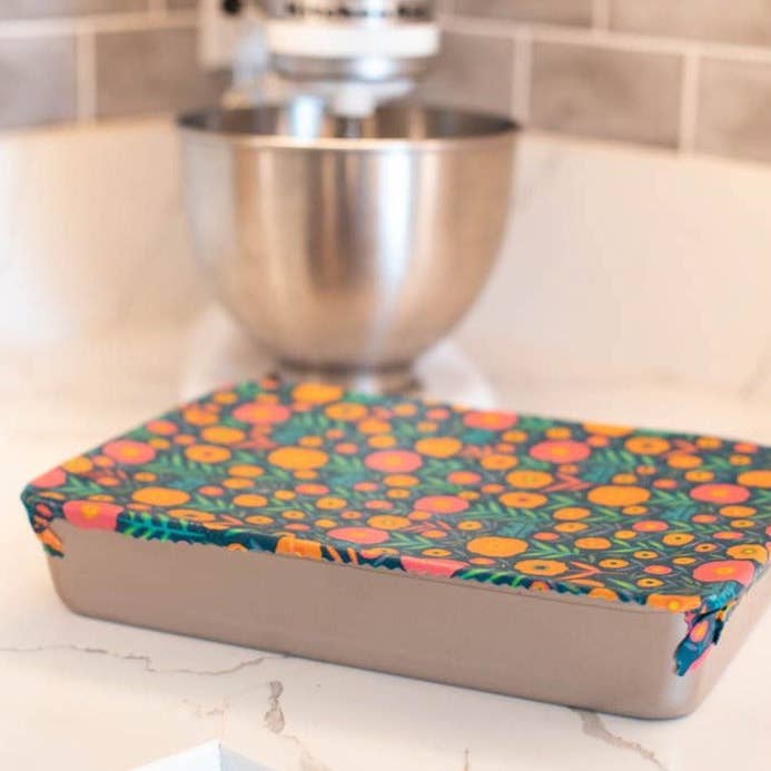 Reusable Beeswax Wraps-Meli Wraps 3 Pack Case Dark Bloom for wholesale by Meli Wraps