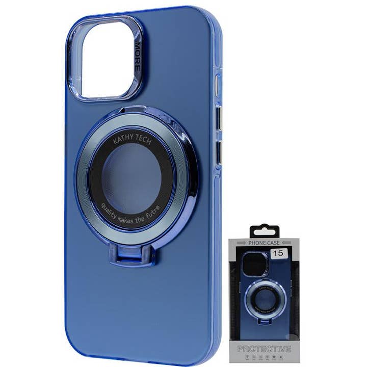 Iph 15 Chromotron Magsafe case Wholesale Blue for wholesale by Mighty Wireless