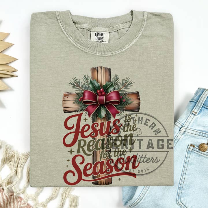 Jesus is the Reason – Comfort Colors Tee for wholesale by Southern Heritage Outfitters