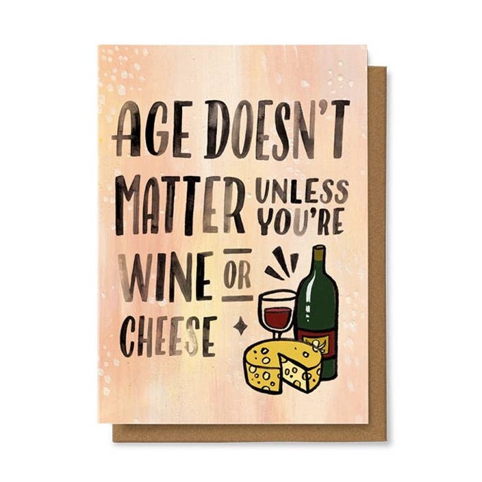 Age Doesn't Matter Geburtstagskarte, 4 x 6 für den Großhandel von Chaukiss