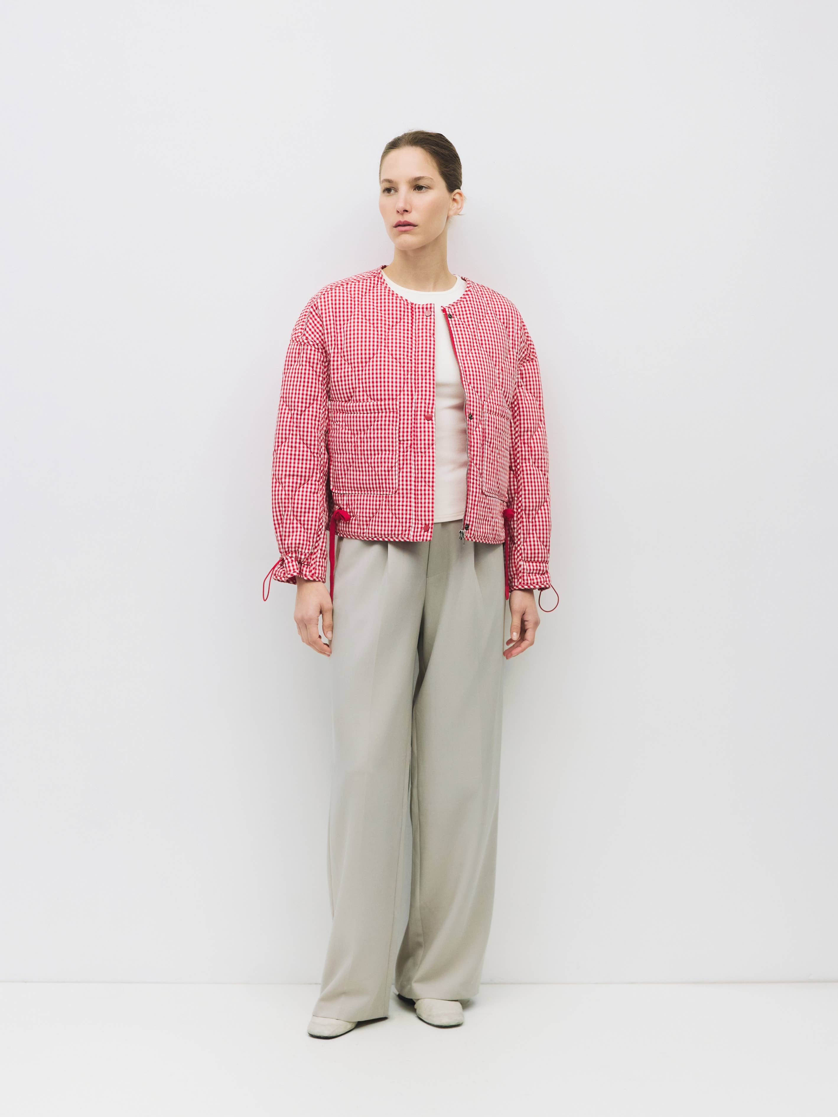 MOD REF - Wholesale Jacket - Women's - The Rochelle Jacket | Women's Quilted Gingham Jacket

11