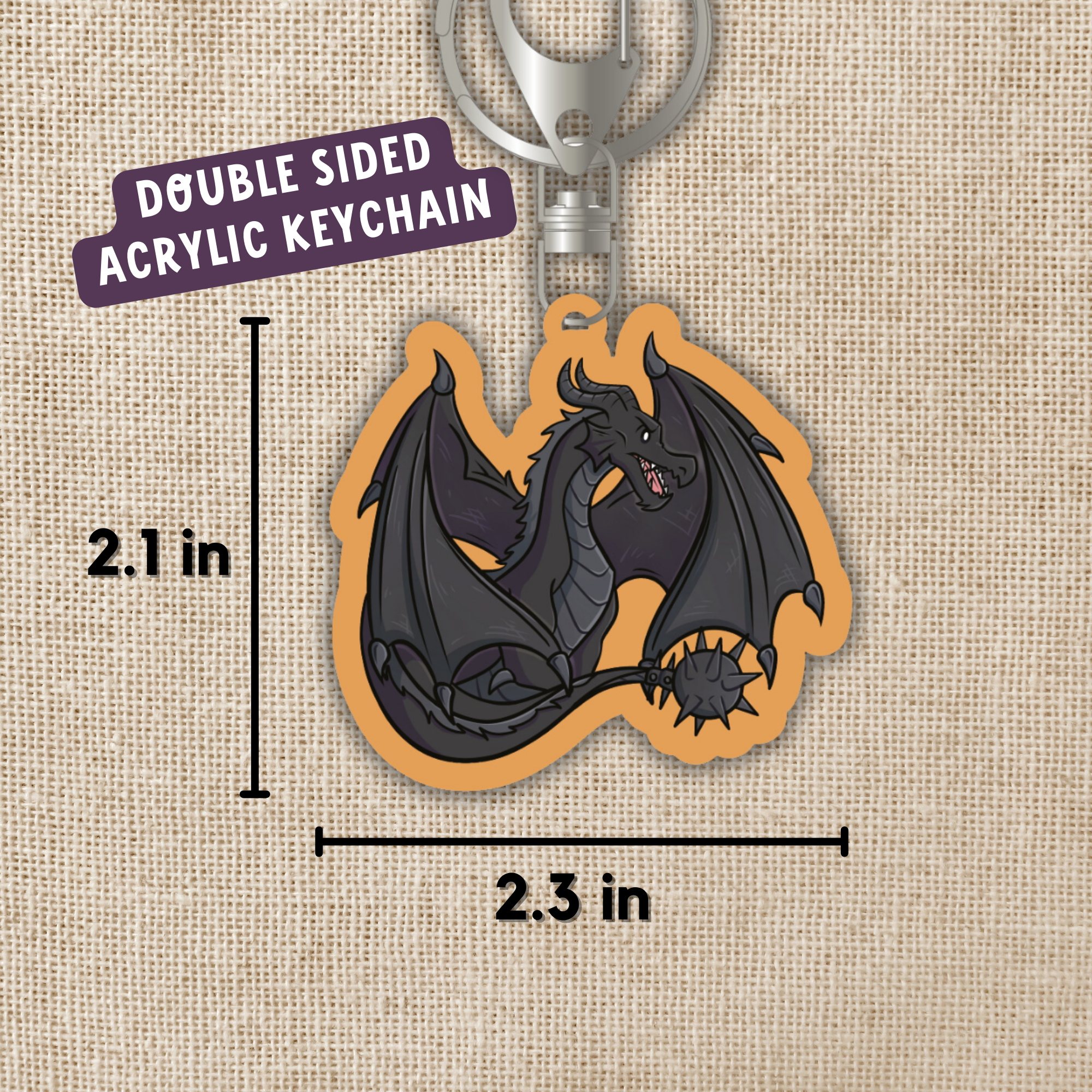 Kingdom of Threads – wholesale Keychain – Unisex – Tairn Quote Acrylic Keychain | Fourth Wing1