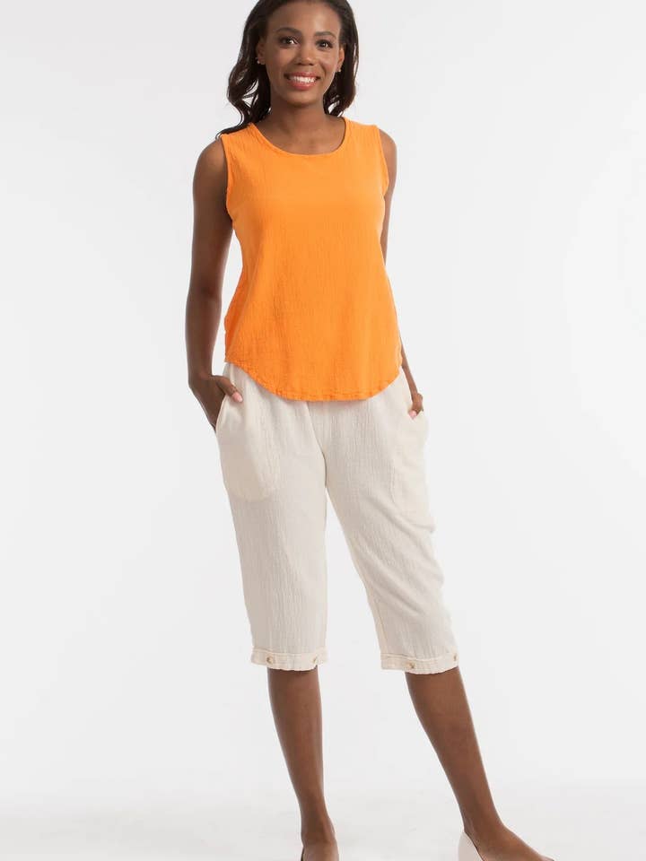 Cottonways - Wholesale Pants - Women's - NYDIA 100% Cotton Gauze Capri