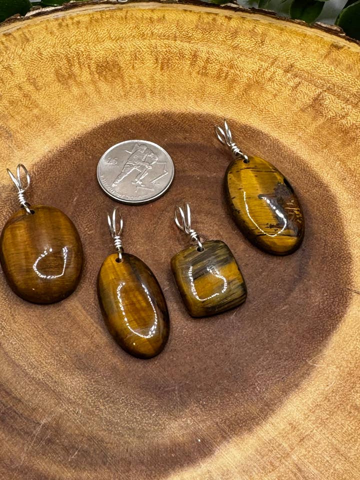 Tiger Eye Pendant for wholesale by Moonbeam Healing