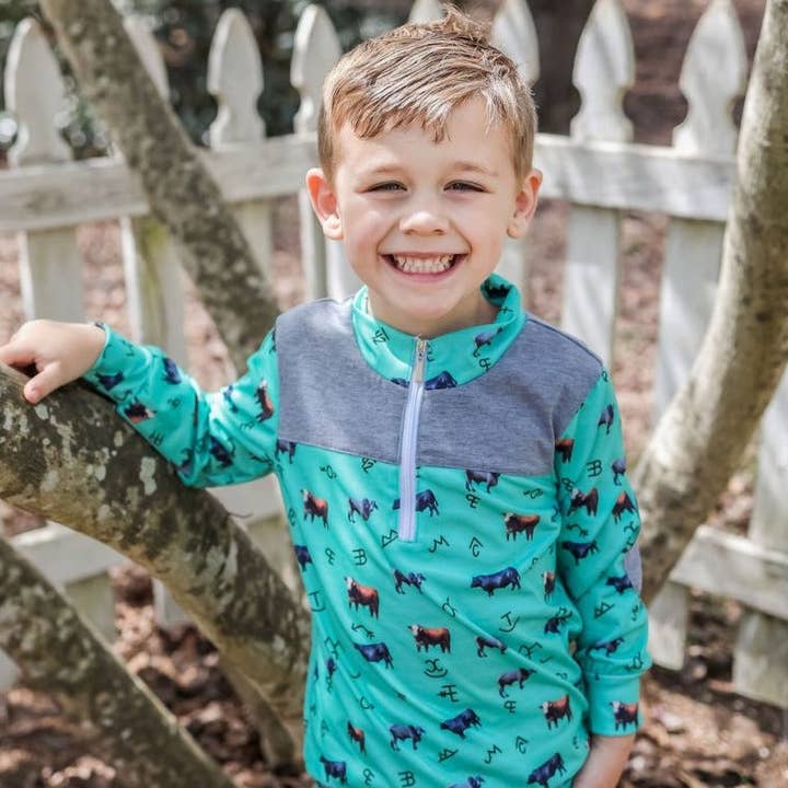 Western Cowkid Pullover für den Großhandel von Rafter B Leather