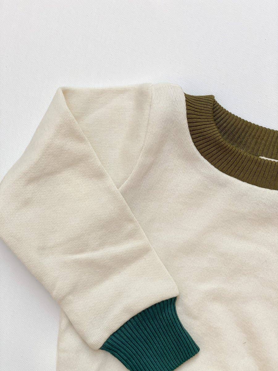 Wholesale Fleece Pullover Schoolhouse Color Block for your store Faire