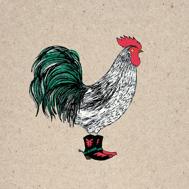 Paper Bird Publishing – wholesale Everyday greeting card – Cock-A-Doodle Dude0