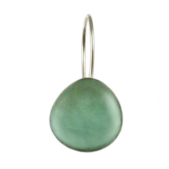 Resin & Shell Drop Earrings - SMALL, Rounded Edge, 0.5" for wholesale by Origin Jewelry