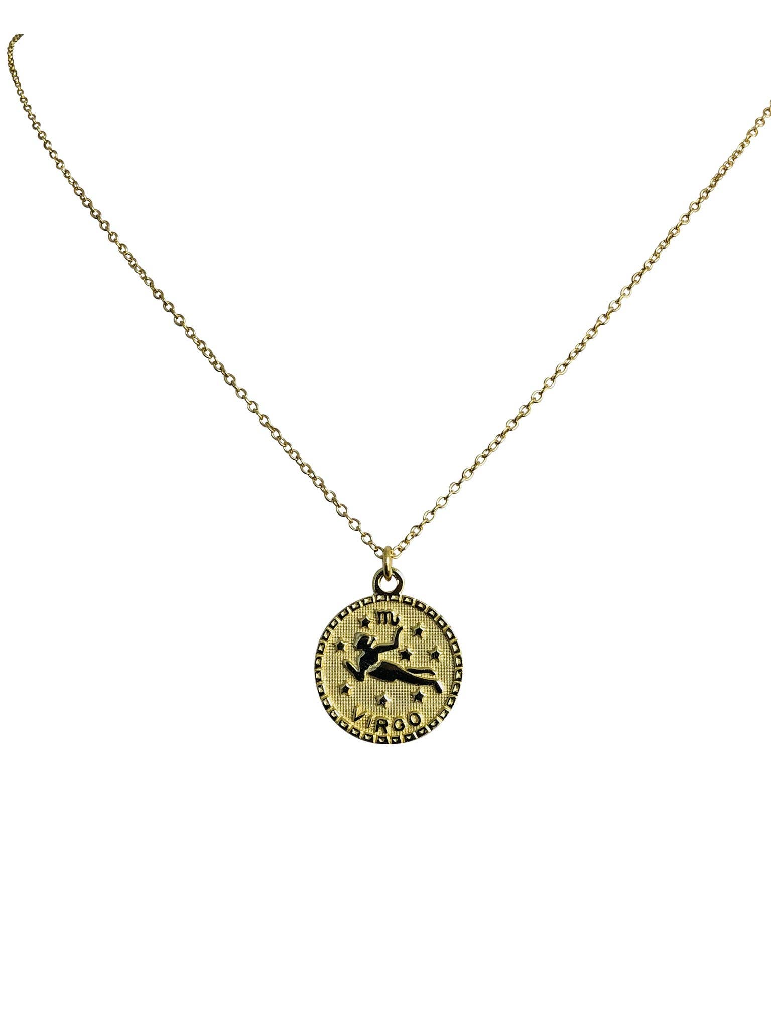 Modern Opus – wholesale Pendant/charm necklace – Zodiac Sign Gold Plated Sterling Silver Necklace6