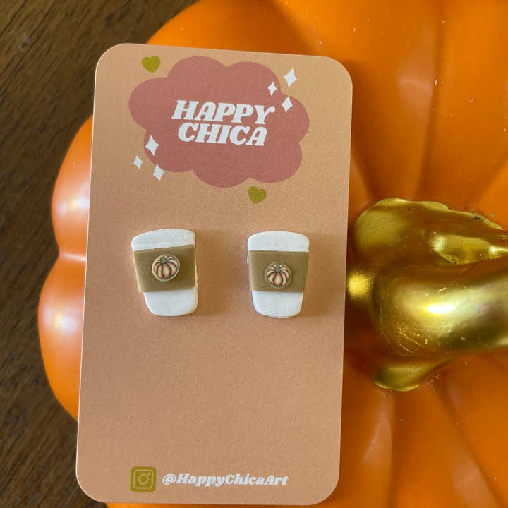 Pumpkin spice oorbellen voor wholesale door Happy Chica