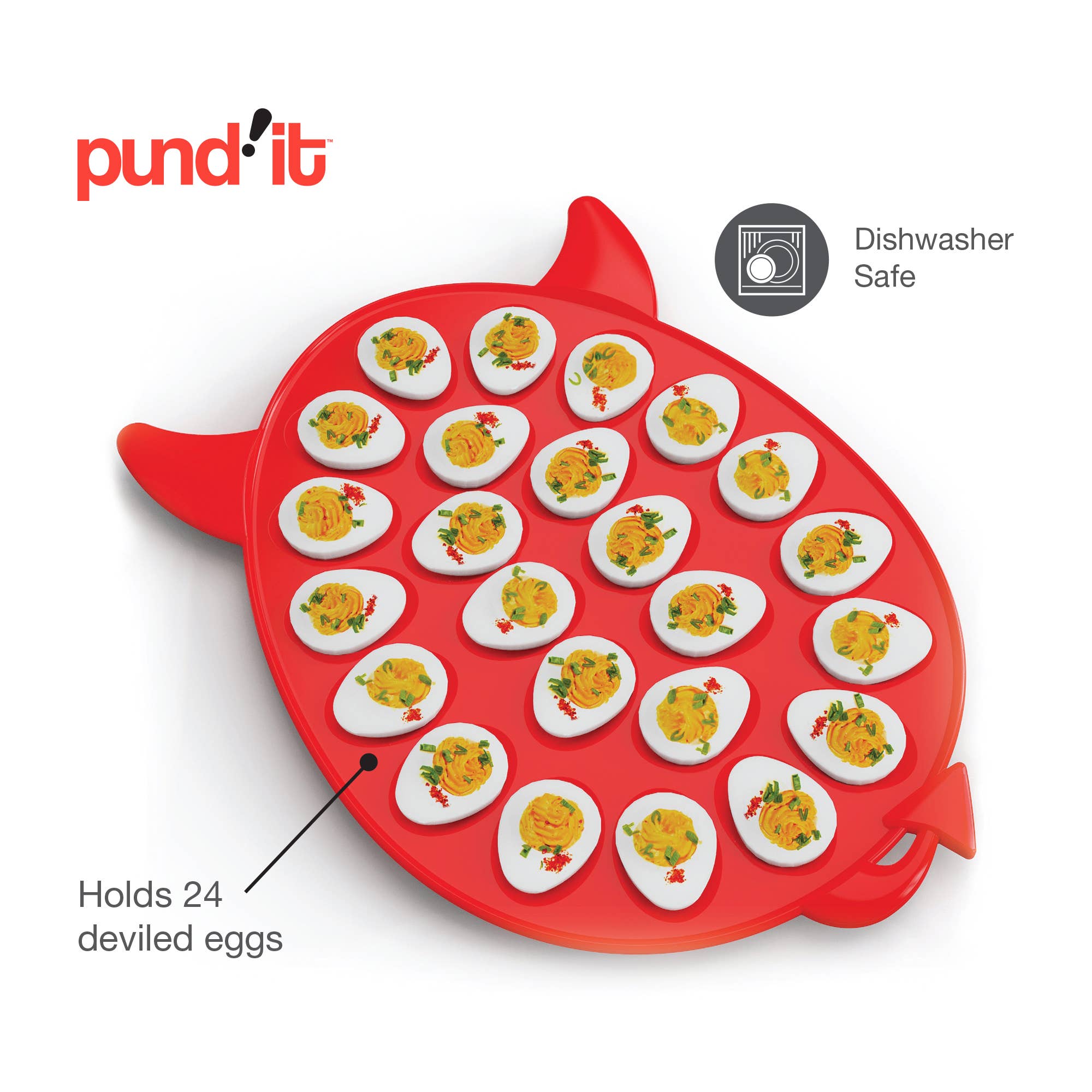 Fox Run Brands - Wholesale Egg Cup/Holder - Pund'it BeDeviled Egg Plate, 24 Cup Deviled Egg Platter6