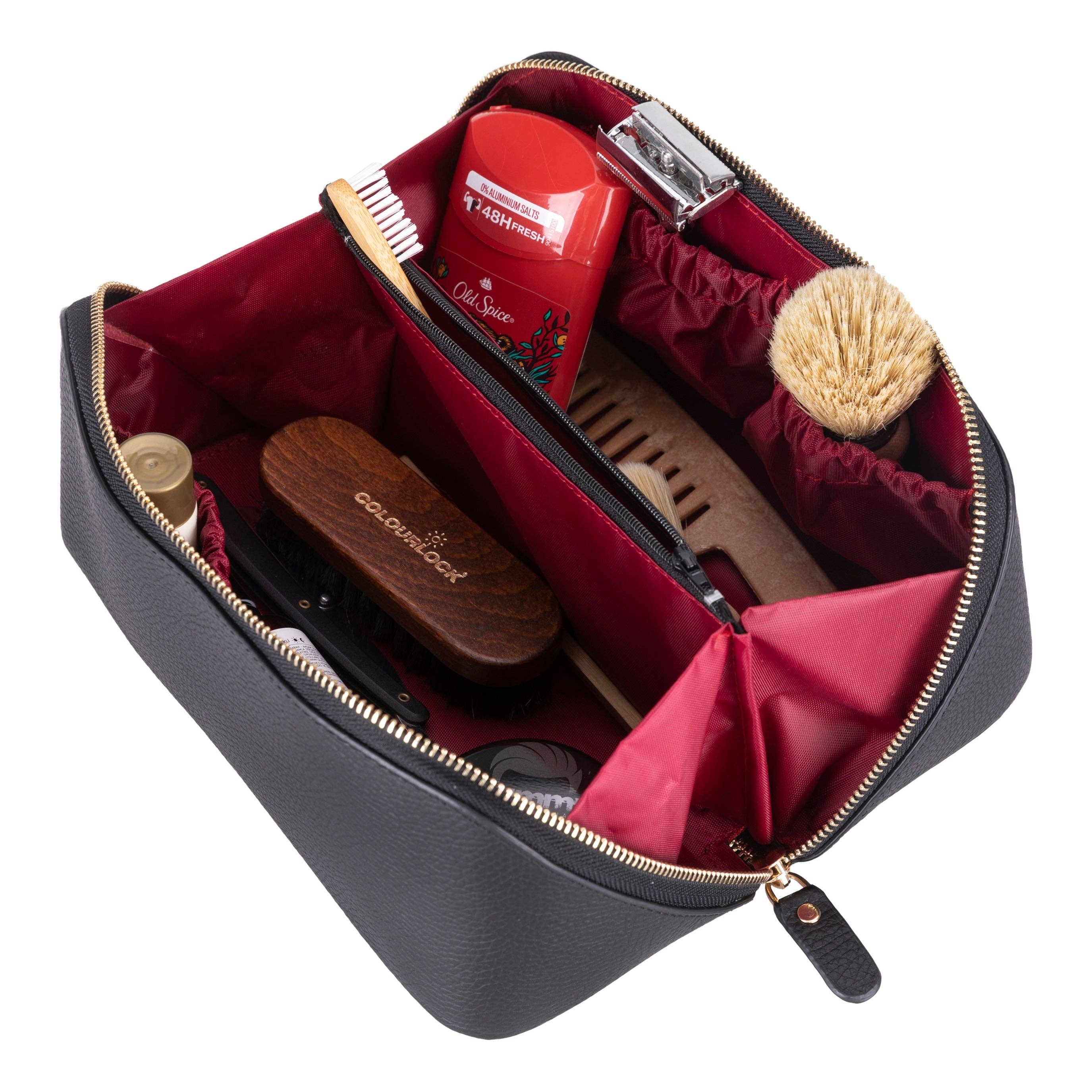 Lupinny Leather - Vente Trousses de maquillage/cosmétique - Trousse de maquillage en cuir Ellati – Trousse de toilette et étui de voyage durable5