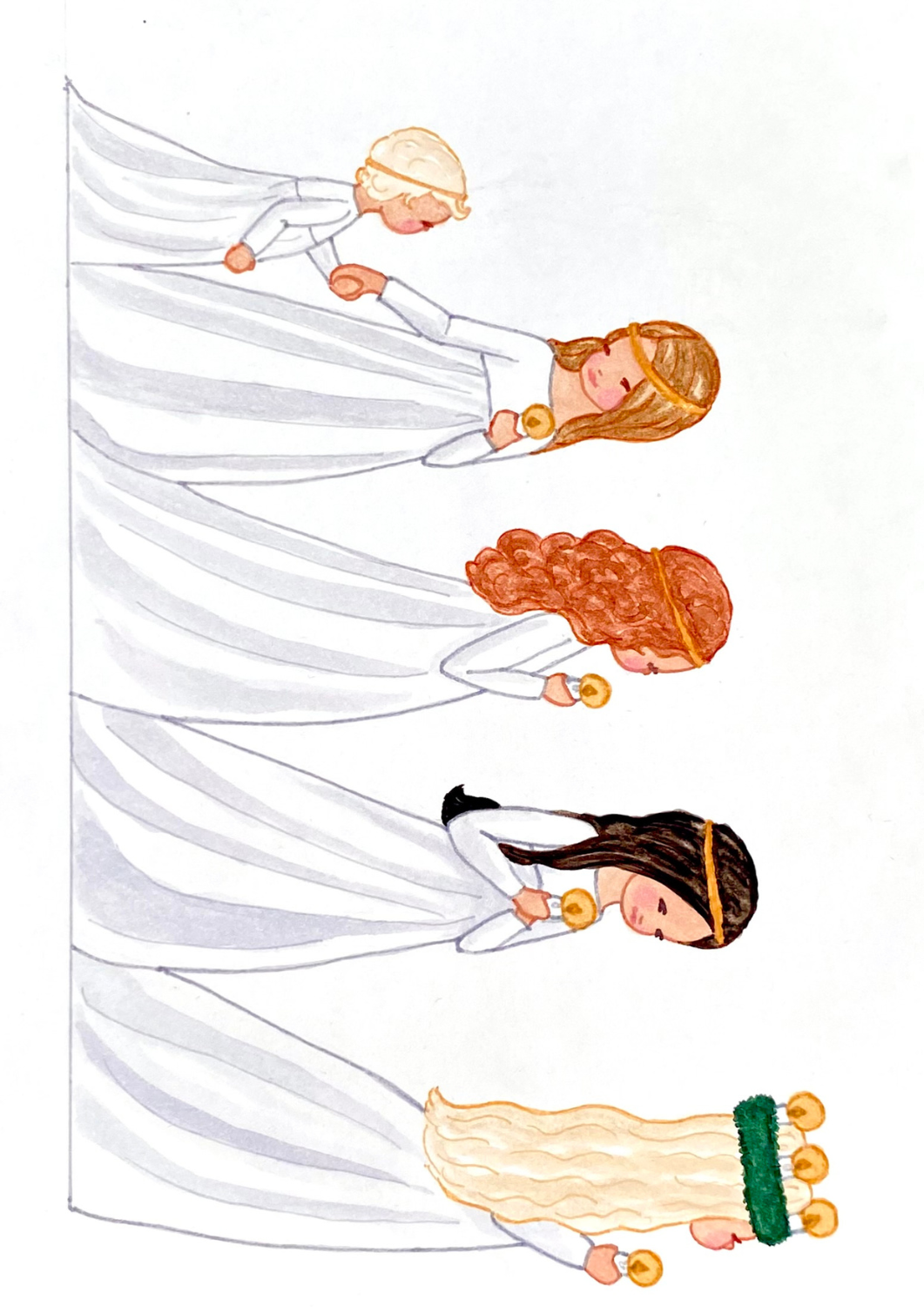 Tall Hat Tales - Wholesale Christmas Decoration - Juleklip Lucia optog3