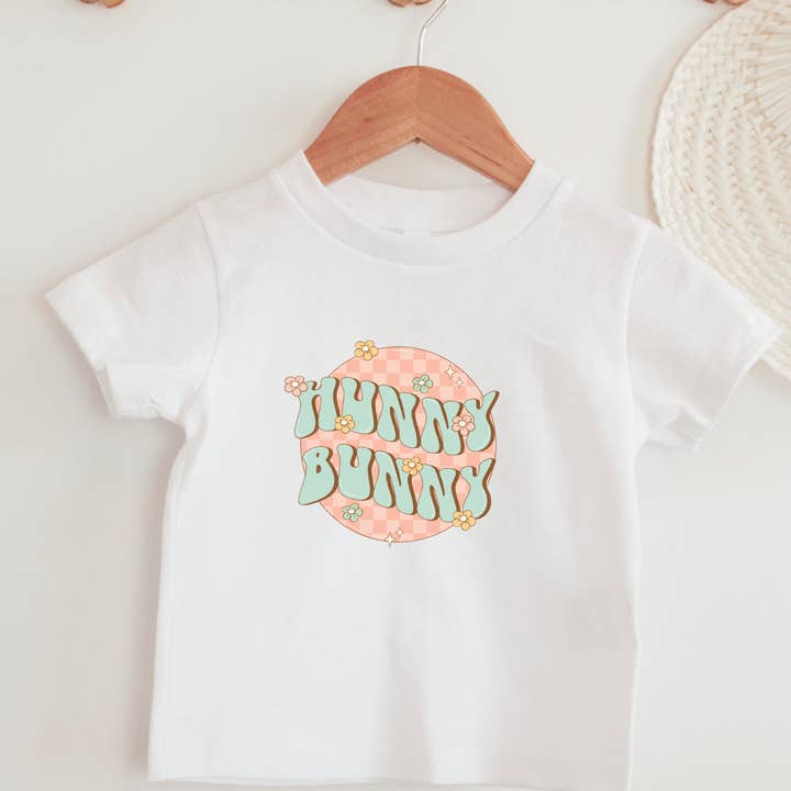 Retro Hunny Bunny Shirt für Kleinkinder für den Großhandel von Petite Star Rising