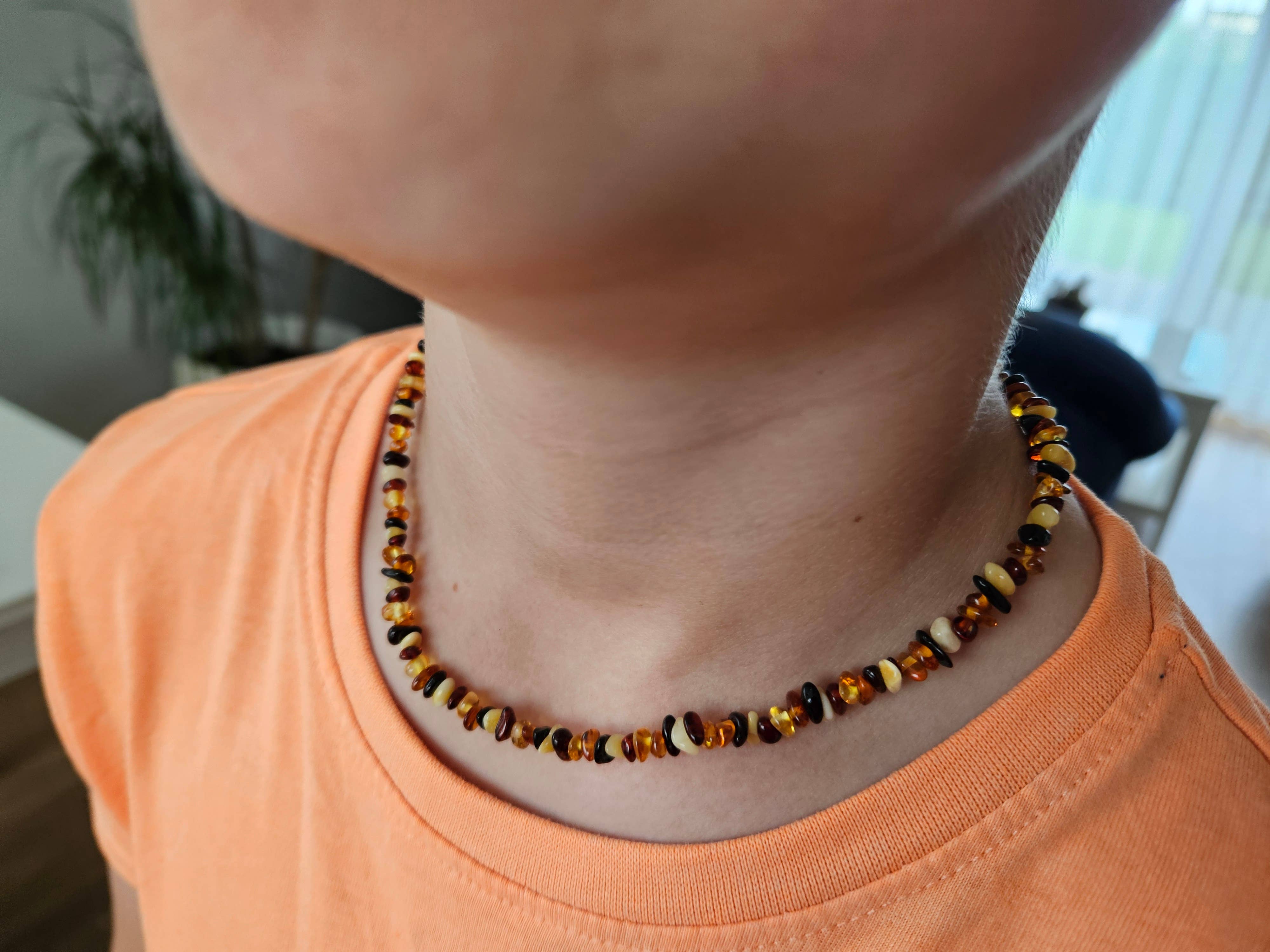 AmberLithuania - Vente Collier de perles - Collier en ambre naturel de la Baltique pour guérison par les cristaux5