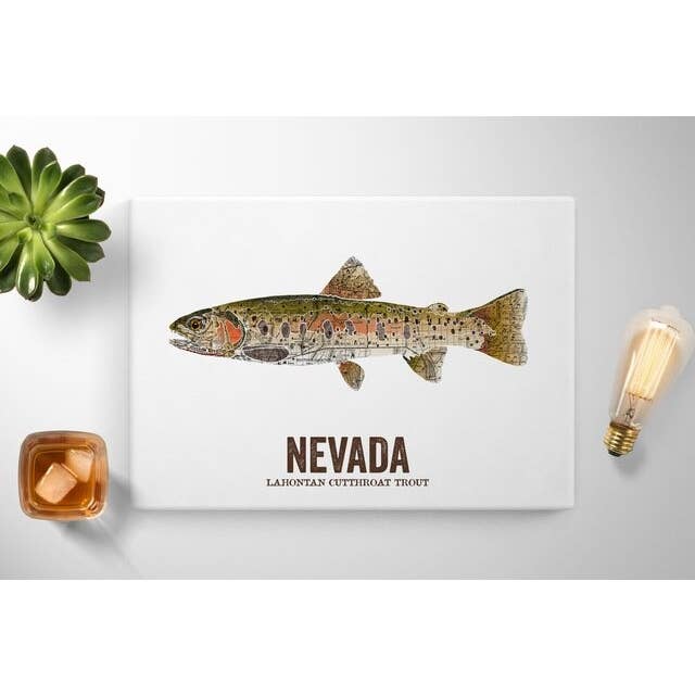 Nevada State Fish, Gift For Him - Lahontan Cutthroat Trout for wholesale by Wooden Pencil Company
