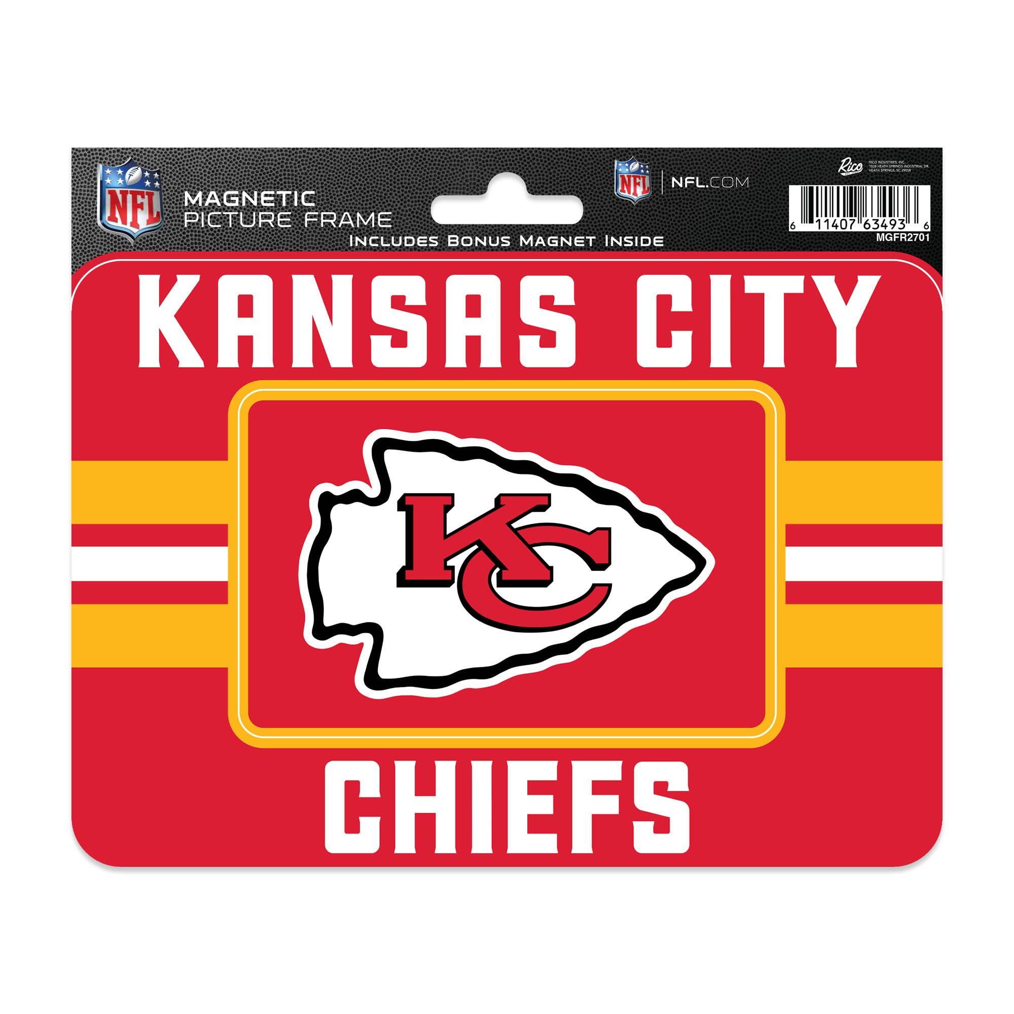 Rico Industries - Wholesale Picture Frame - Kansas City Chiefs Magnetic Picture Frame0