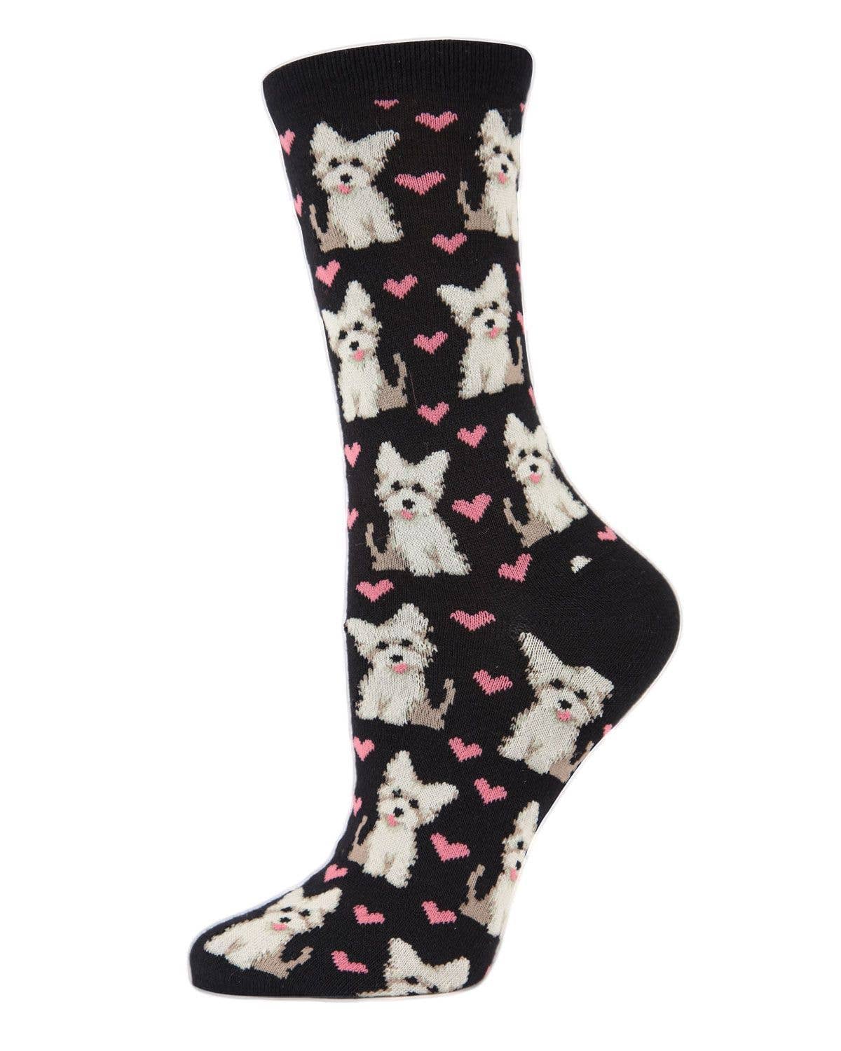 Infinity Classics International Inc. - Wholesale Socks - Women's - MeMoi Puppy Love Bamboo Crew Socks1