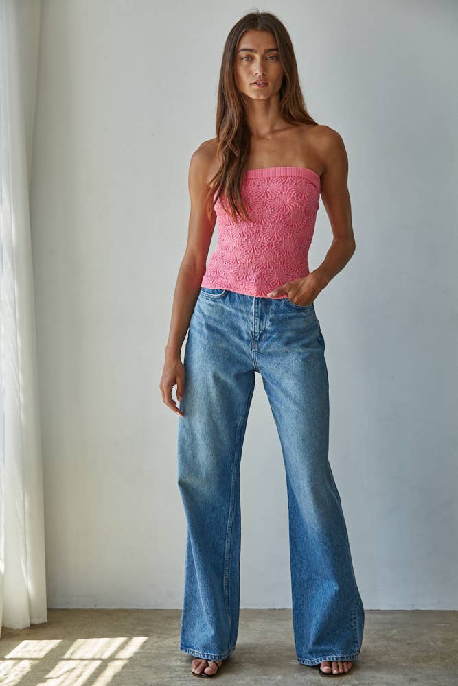 By Together - Vente Bustier – femme - S1241A | Top bandeau sans coutures en jacquard tricoté modal, nylon et spandex15