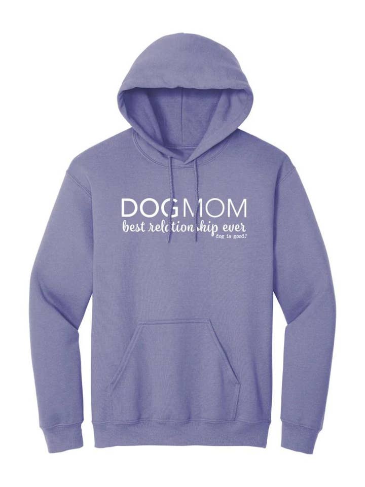 Felpa con cappuccio: Mamma di cane (Viola) per la vendita all'ingrosso da parte di Dog is Good