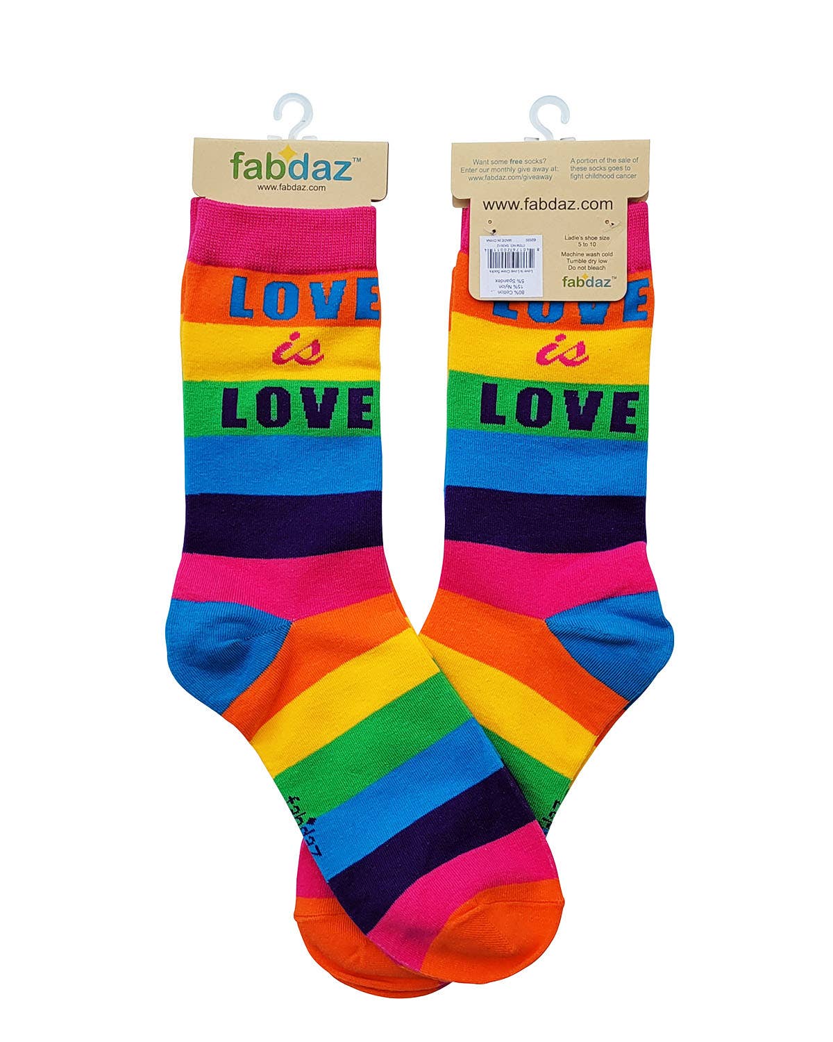 Fabdaz - Wholesale Socks - Women's - LOVE is LOVE Women's Crew Socks4