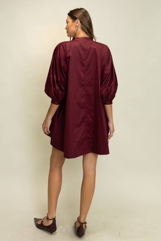 Heyson - Wholesale Dress - Women's - JOD1176 Pintuck Detail A-Line Mini Dress8