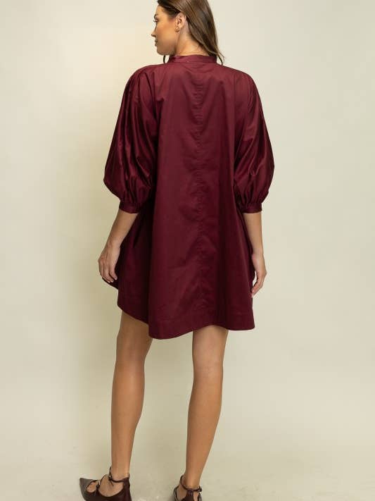 Heyson - Wholesale Dress - Women's - JOD1176 Pintuck Detail A-Line Mini Dress8