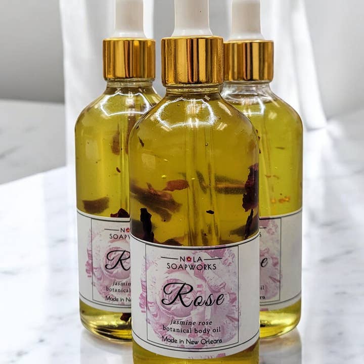 Essentially NOLA Soap Works - Wholesale Bath/Body Oil - Botanical Infused Body Oils - Feed Your Skin