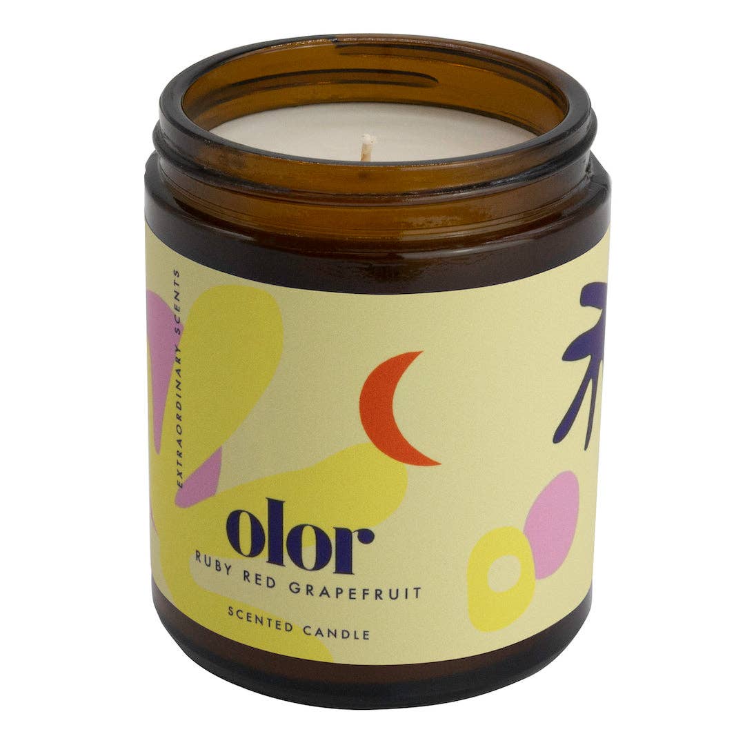 OLOR – Vela em jarro/copo por atacado – Jarro Vermelho Toranja Rubi3