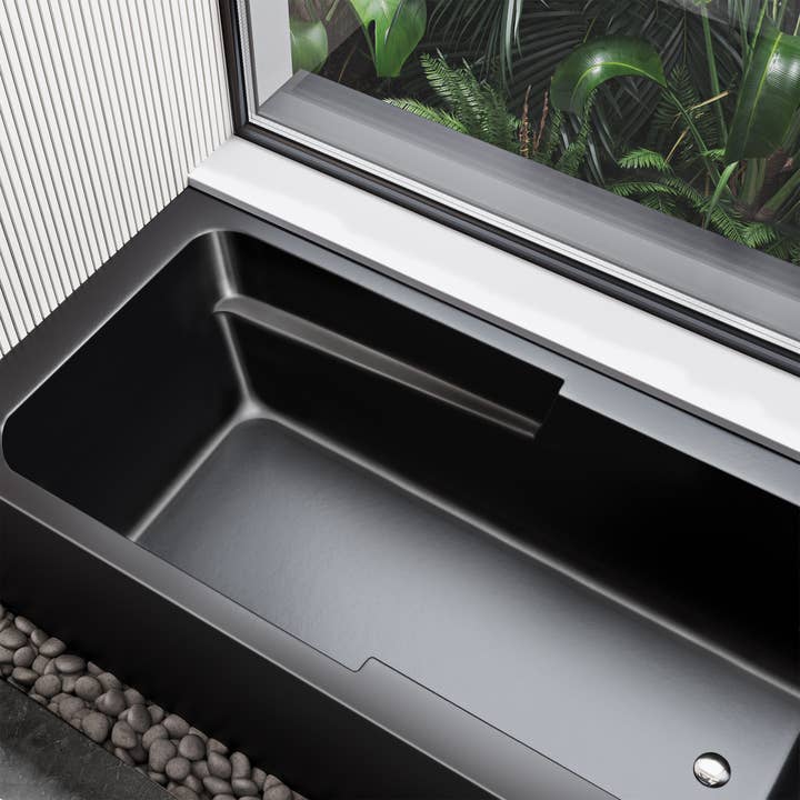 Swiss Madison - Wholesale Bath & Body Set - Voltaire 60" x 30" Right-Hand Drain Bathtub in Matte Black