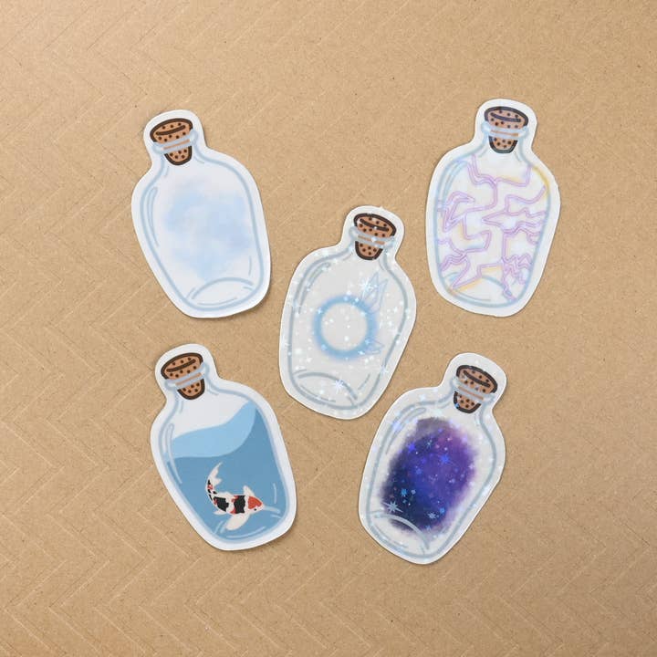 Bottled Magic Sticker Pack for wholesale by Giselle Luna
