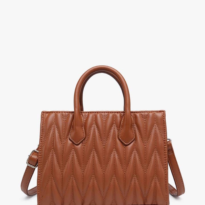 MiMi Wholesale - Wholesale Satchel - Women's - EH Women's Satchel with Herringbone Pattern And Dual Handles2