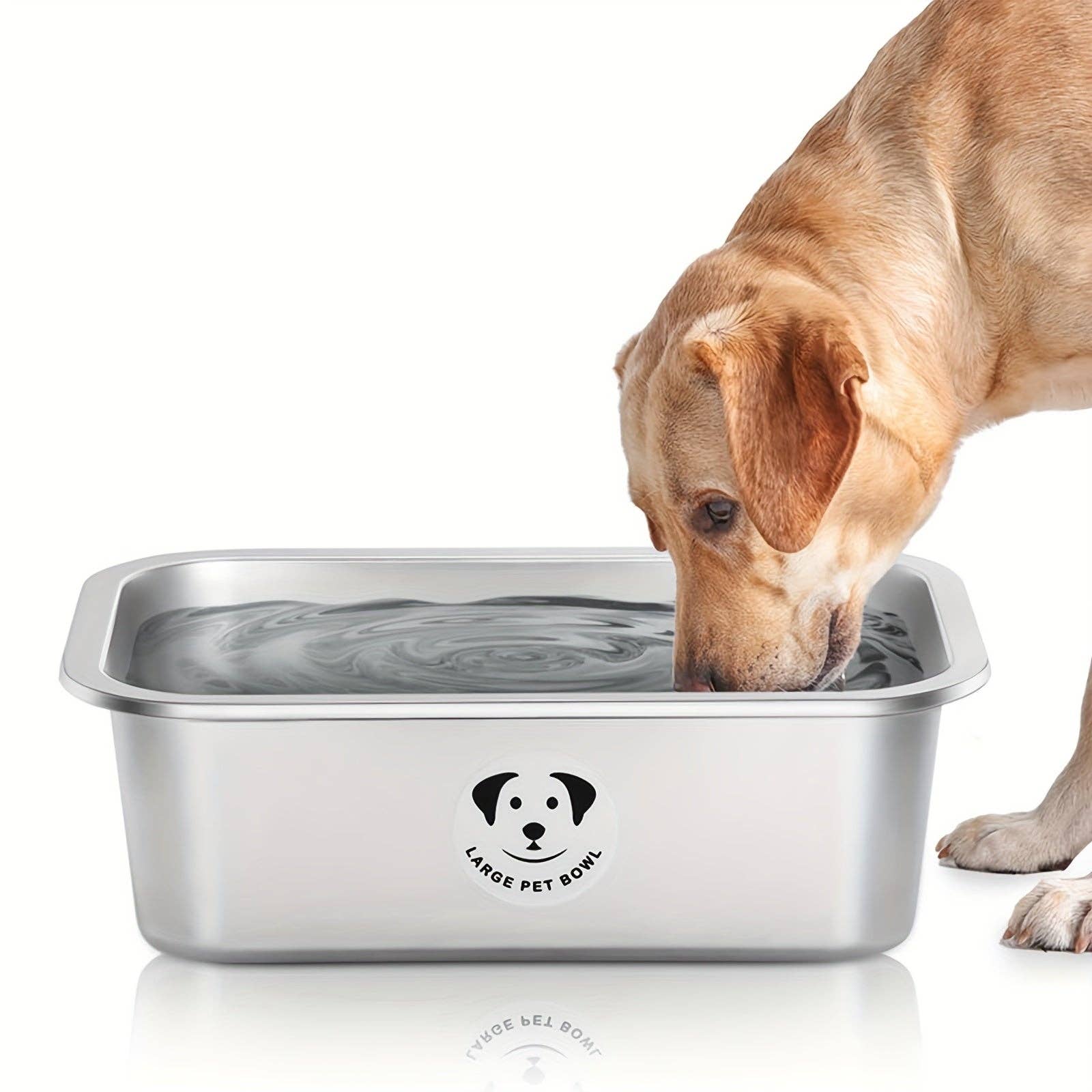 DIYSTORE – wholesale Pet bowl – Cat/dog – Stainless Steel Dog Bowls for Large Dogs, High Capacity Metal Dog Food Bowls, Ideal Food and Water Bowls for Large, X-Large, and Huge Dog5