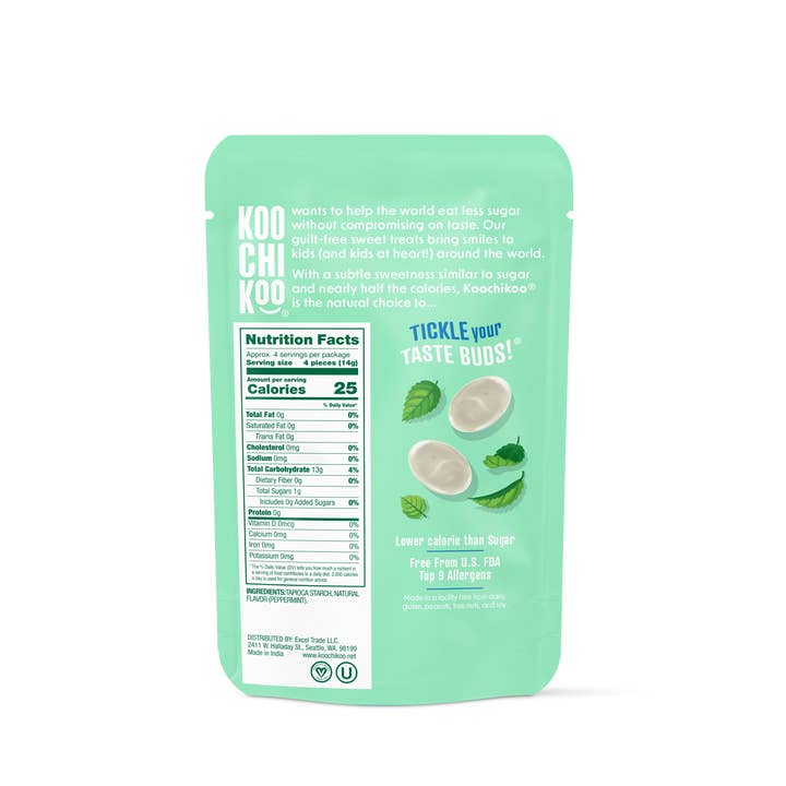 Koochikoo - Vente Bonbons durs - Gouttes à la menthe poivrée 10 x 16 carats1