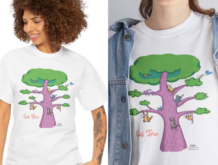 Cat Tree. - T-Shirts (Classic or Women's Fitted) for wholesale by Graham Sale