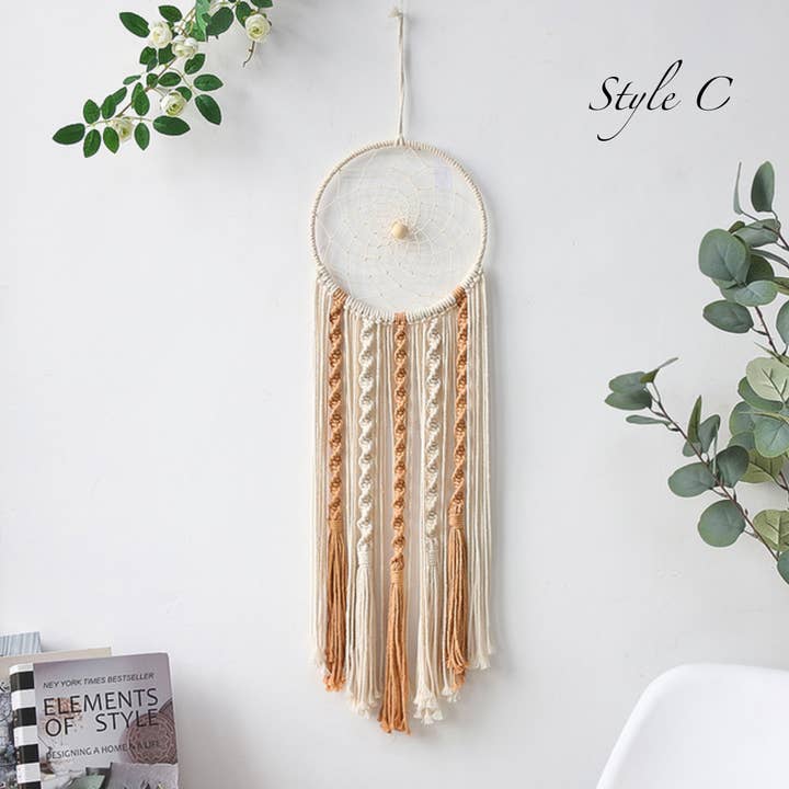 Crystolver (We Cover All Import Fees) – wholesale Dreamcatcher – Bohemian Macrame Moon Sun Dreamcatcher2