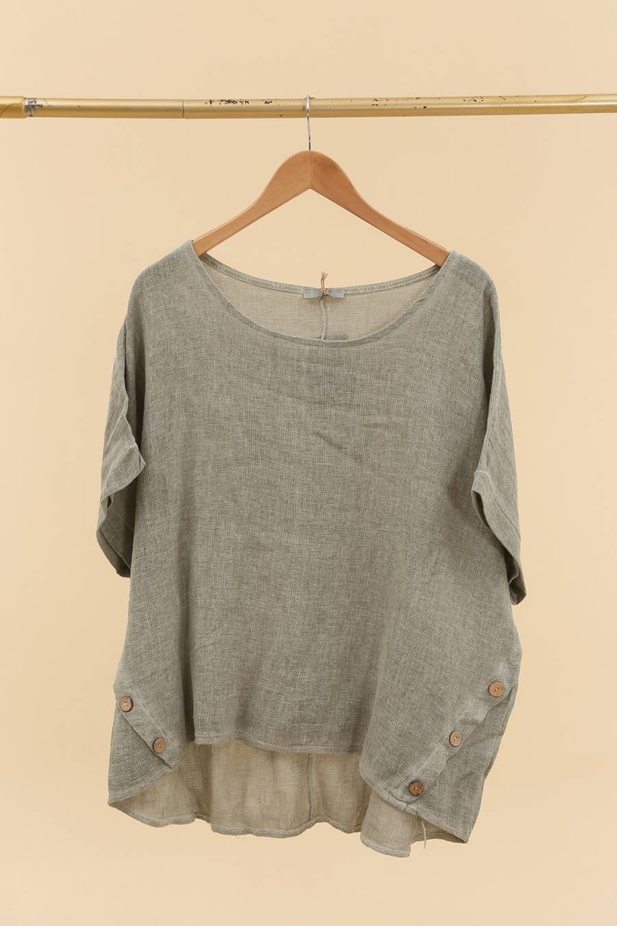 LÉA & LUC - Wholesale Tunic - Women's - Blouse in 50% linen and 50% cotton REF. 464914