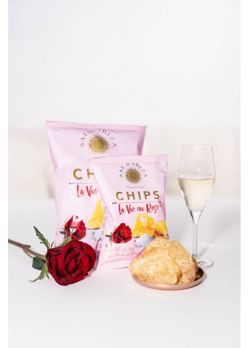 Made in Spain - Wholesale Chips - "La Vie en Rose" Potato Chips, Ibiza Salt 45 g1