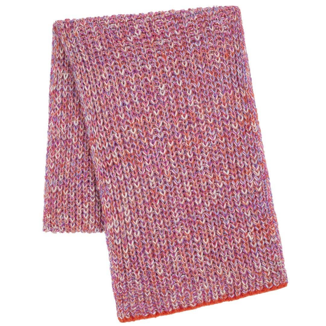 Cara & The Sky - Wholesale Scarf - Women's - Florence Twist Oversized Knitted Scarf - Orange1